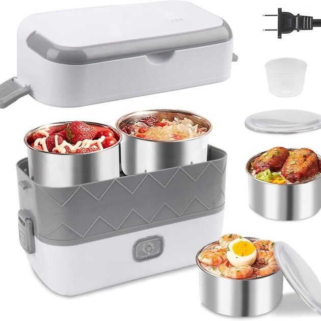 Boîte à Déjeuner Chauffante 2L – Chauffage Rapide