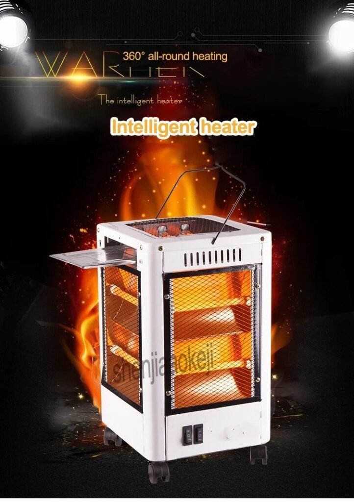 Chauffage Électrique & Gril 360° – Chaleur tout autour, confort garanti