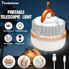 Lampe LED Portable 200W Rechargeable avec Modes réglables