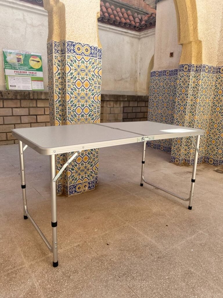 Table Pliante Portable en Aluminium Solide et Légère