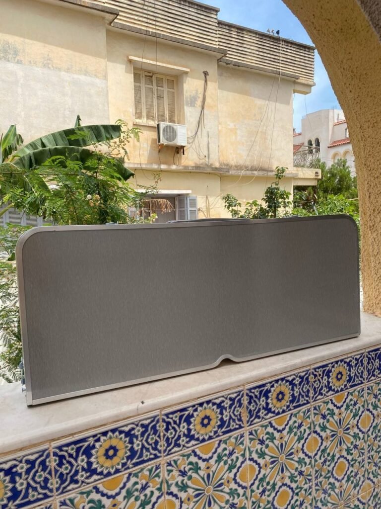 Table pliante en aluminium 4 places, extérieure et camping