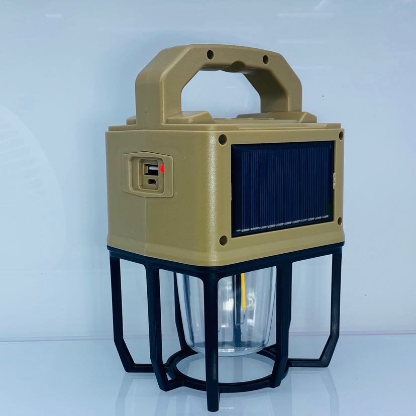 Lampe de Camping Solaire 3 en 1 Éclairage Polyvalent