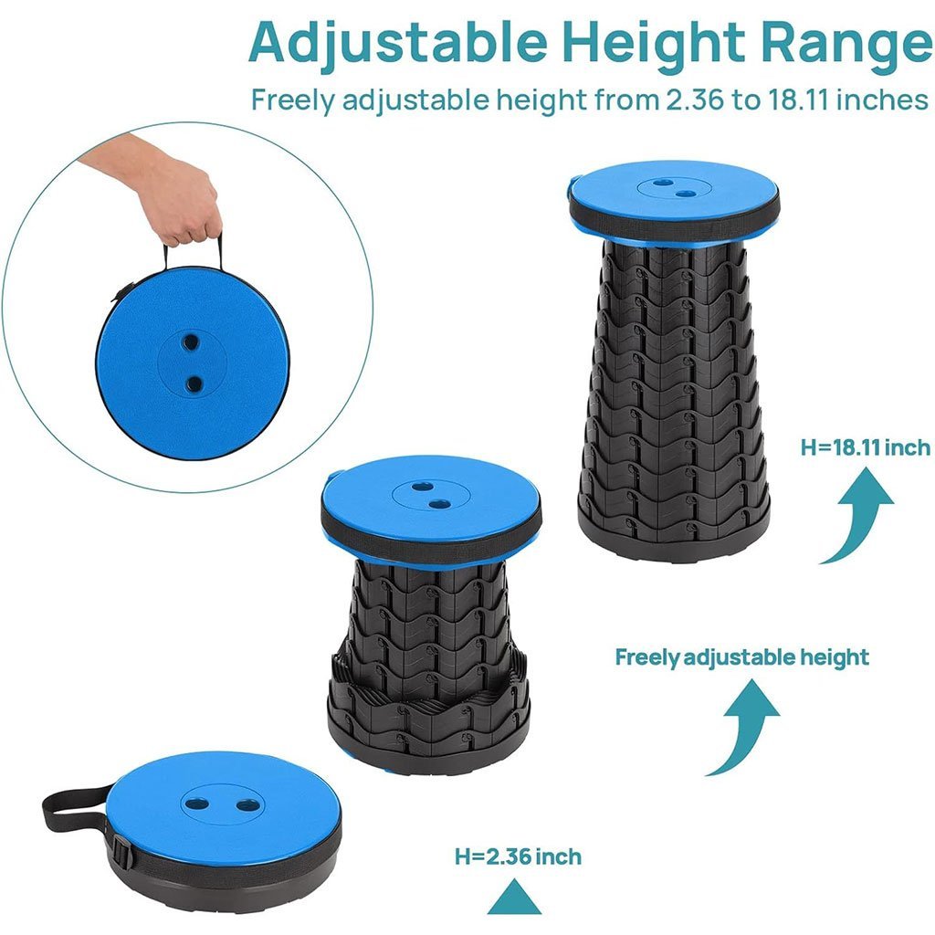 Tabouret Télescopique Léger et Résistant – Idéal pour Camping et Voyages - Image 3