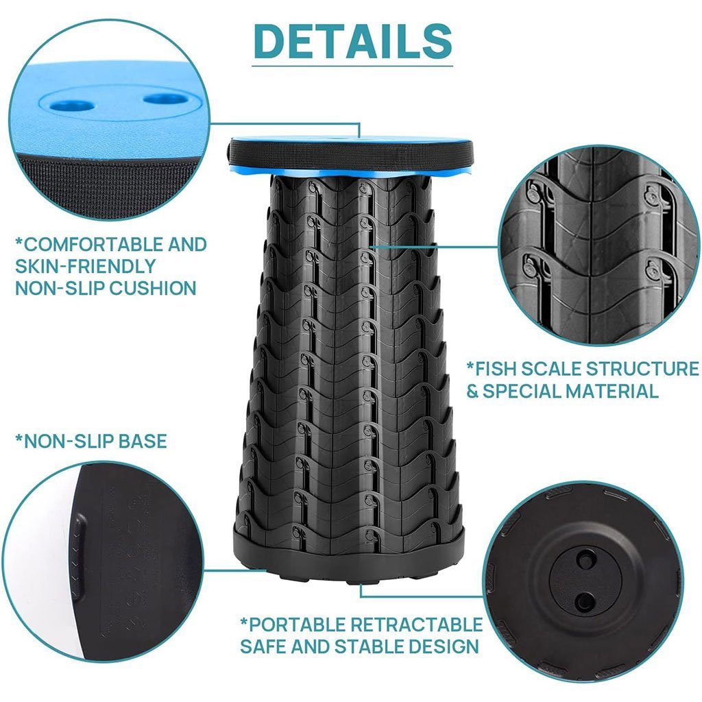 Tabouret Télescopique Léger et Résistant – Idéal pour Camping et Voyages - Image 6