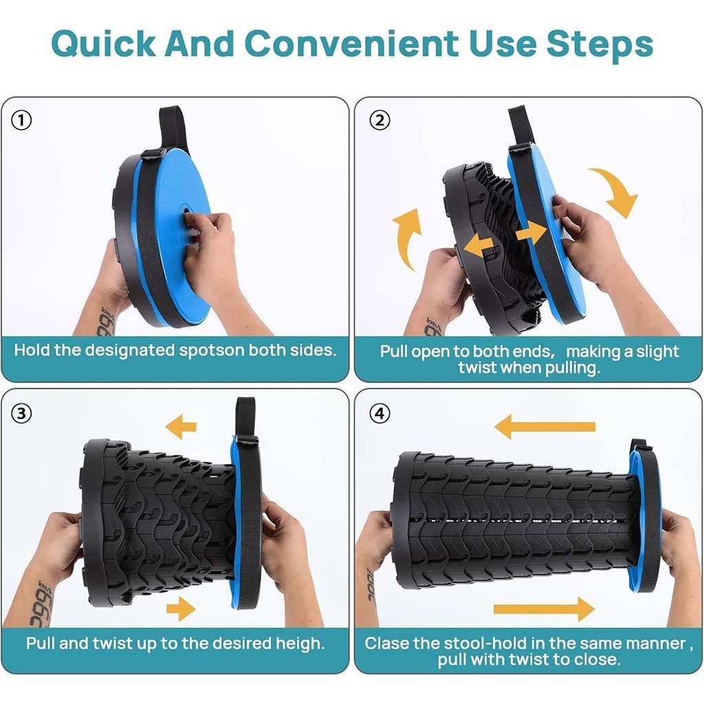 Tabouret Télescopique Léger et Résistant – Idéal pour Camping et Voyages - Image 7