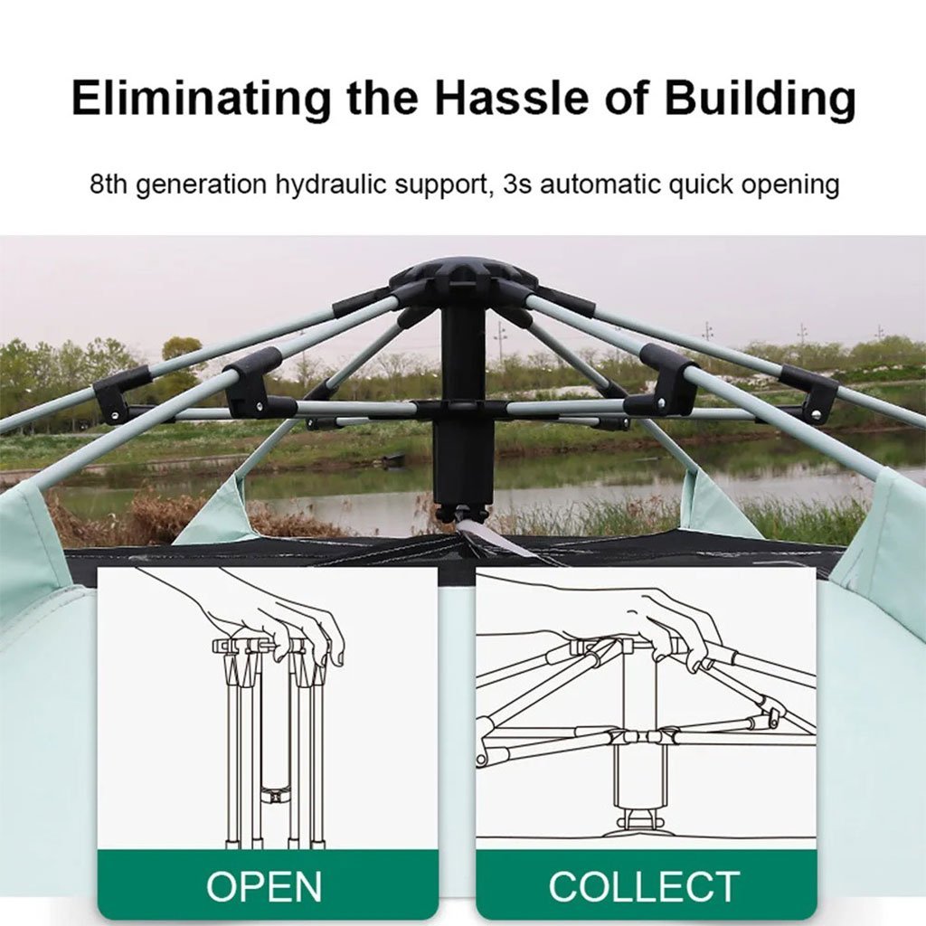 Tente de Camping Familiale Automatique – Spacieuse, Solide et Facile à Monter - Image 2
