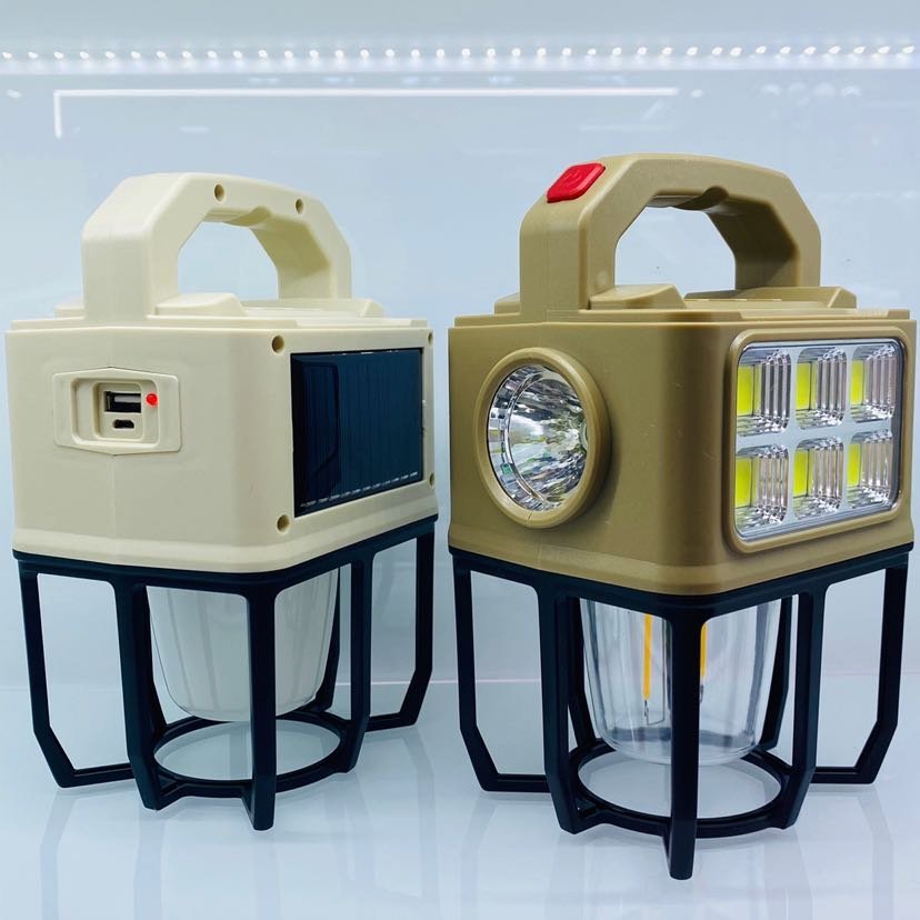 Lampe de Camping Solaire 3 en 1 Éclairage Polyvalent